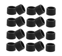 1set Wheelchair Slip-on Tube Cap 22mm to 19mm Plastic Bushing Black 20pcs
