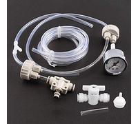 1Set White DIY Aquarium Planted Tank CO2 System Pro Tube Valve Gauge Bottle Cap Kit