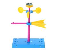 1Set Wind Vane Model Anemometer Kit Measurement Toy for Children Physics Experiment Supp Anemometer