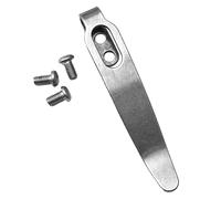 1Set with 3pcs Screws Knife Stainless Steel Back Clip Pocket Waist Clamp Fold Knives Handle Make Accessories Parts Back Clamps