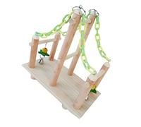 1Set Wooden Bird Training Stand for Parrots Multi Functional Pet Activity Rack for Caged Birds for Chewing Climbing and Exploring Enhances Physical Activity