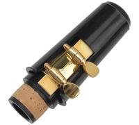 1Set Yootones Bb Clarinet Mouthpiece Kit w/Ligature Cap Reed for B Flat Clarinet Instrument (Gold)