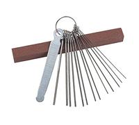 1Set Yootones Guitar Bridge Saddle Nut File Set, 13 Different Size Stainless Steel Files with Grinding Stone Compatible with Electric Acoustic Guitar Ukulele Bass Guitar Banjo