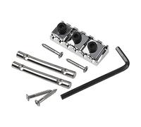 1Set Yootones Guitar Locking Nut & String Tension Bars String Retainers Compatible with Floyd Rose Tremolo Guitar Bridge (Silver)