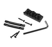 1Set Yootones Guitar Locking Nut & String Tension Bars String Retainers Compatible with Floyd Rose Tremolo Guitar Bridge (Black)