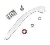 1Set Yootones Guitar Vibrato Bridge Tremolo System Arm Whammy Bar with Nut Spring Compatible with Electric Guitar (Silver)