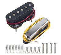 1Set Yootones Single Coil Pickups Set Magnet Neck and Bridge Pickup Compatible with Tele Telecaster Style Electric Guitar Parts