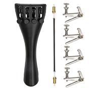 1Set Yootones Violin Tailpiece & Tailpiece Rope & Tuners Kits Set Compatible with 4/4-3/4 Violin Accessories Kit