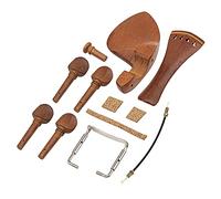 1Set Yootones Wood 4/4 Violin Parts Set Include Chin Rest,Tuning Pegs,Bridge Pins and Tailpiece