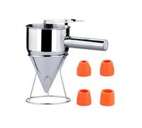 1sets 304 Stainless Steel Ideal Liquids Kitchen Big Funnel Spice Octopus Balls Tools With Rack Cooking Handle(Large)