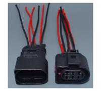 1Sets 6 Hole 1J0973733 3.5mm Automotive LSU 4.2 O2 Sensor Connector Throttle Plug 1J0 973 733 Compatible With(Yellow)