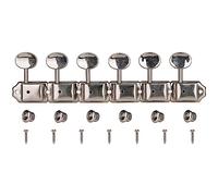 1Sets 6 inline Vintage Guitar Tuners Tuning Pegs Machine Heads for Squier Fender Strat/Tele Style Electric Guitar Nickel