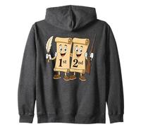 1st & 2nd Amendment Best Friends Funny Patriotic USA Graphic Zip Hoodie