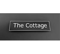 1st 4 Signs Aluminium Door House Gate Sign 28cm x 7cm Laser Cut Brushed Silver Lettering, including Floating Hidden Fixings