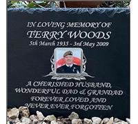 1st 4 Signs Memorial Grave Plaque - Personalised with verse & photo 30cm x 25cm - To Purchase Click Customize Now Button