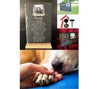 1st 4 Signs Pet Memorial Plaques, Memory Garden Personalised Memorial Plaque 28cm x 18cm. Grave Ornaments gift for Dog or Cat. Engraved Pet Memorial Stones. Grave Marker, Pet Bereavement with Photo.