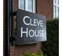 1st 4 Signs Slate House Sign 40cm x 20cm WHITE PAINTED LETTERING - To Purchase Click Customize Now Button