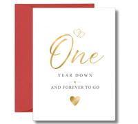 1st Anniversary Card One Year Down Forever To Go A136