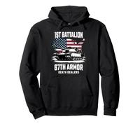 1st Battalion 67th Armor M1 Abrams Tank Military Veteran Pullover Hoodie