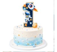 1st Birthday Cake Topper Space Birthday Party One Cake Topper First Birthday First Trip Around The Sun 1 Cake Topper Space Cake Topper