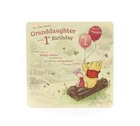 1st Birthday Card Granddaughter - Age 1 Birthday Card for Granddaughter - Winnie the Pooh, Special Granddaughter Age 1 Birthday Card for Her - Disney