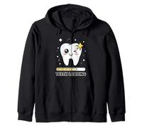1st Birthday Cute One Year Old Baby Dentist Dental Hygienist Zip Hoodie