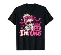 1st Birthday Girl Halloween Skeleton Ghost Pumpkin I'm One Value Graphic T-Shirt