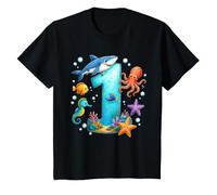 1st Birthday Ocean Sea Animals 1 Year Birthday T-Shirt