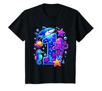 1st Birthday Ocean Sea Animals 1 Year Birthday T-Shirt
