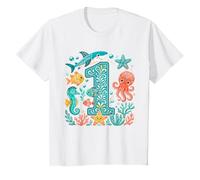 1st Birthday Ocean Sea Animals Cool Boho Birthday T-Shirt
