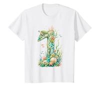 1st Birthday Ocean Sea Animals Cool Coral Birthday T-Shirt