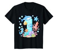 1st Birthday Ocean Sea Animals Cute Birthday T-Shirt