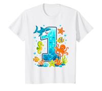 1st Birthday Ocean Sea Animals Cute Birthday T-Shirt