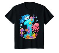 1st Birthday Ocean Sea Animals Cute Birthday T-Shirt