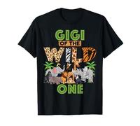 1st Birthday Zoo Safari Jungle Gigi Of The Wild One B-day T-Shirt