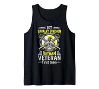 1st Cavalry Division - Proud Vietnam Veteran Grandpa Tank Top