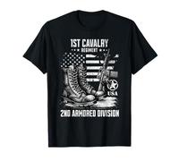 1st Cavalry Regiment 2nd Armored Division Military Veteran T-Shirt