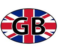 1st-Class-Designs GB Union Jack Great Britain Sticker Decal 6 x 4 Inches Printed On To Adhesive Vinyl Just Peel And Stick