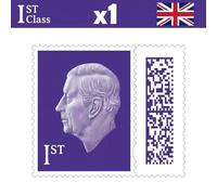 1st Class Stamp (1 Pack) - Genuine Barcoded Self-Adhesive UK Letter Postage - Official 1st Class Postage Stamp (Total 1) | UK BEST SELLERS