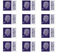 1st Class Stamps UK for Standard Domestic Mail Self Adhesive Barcoded/QR Postage Stamps First Class Pack of 12
