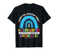 1st Day Of Embracing Differences Kindergarten Autism T-Shirt