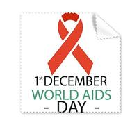 1st December World AIDS Day HIV Solidarity Awareness Symbol Glasses Cloth Cleaning Cloth Phone Screen Cleaner 5pcs