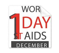 1st December World AIDS Day Solidarity HIV Awareness Symbol Glasses Cloth Cleaning Cloth Phone Screen Cleaner 5pcs