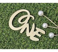 1st First Birthday Acrylic Mirror Cake Topper,One Birthday Cake Charm Decorations. (Gold Mirror Acryl)