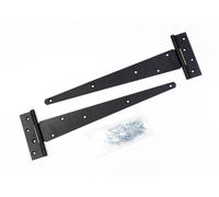 1st Fix South 1 Pair of 300mm (12") Black Medium Tee Hinges