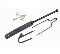 1st Fix South Black Field Gate Spring Fastener Set