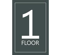 1st floor, grey informational sign - Self adhesive sticker (400mm x 300mm)