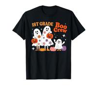 1st Grade Boo Crew First Grade Halloween Costume Teacher Kid T-Shirt