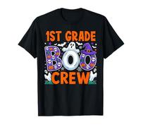 1st Grade Boo Crew First Grade Teacher Kids Happy Halloween T-Shirt
