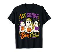 1st Grade Boo Crew Ghost Halloween Teacher Boys Girls Kids T-Shirt